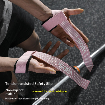 VBOSI 8304V 1 Pair Lifting Straps Anti-Slip Hand Grip Wraps for Deadlifts Powerlifting Workouts Strength Training