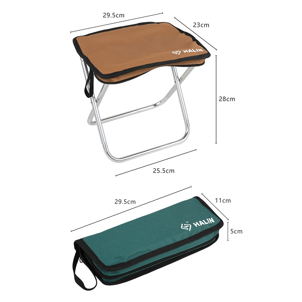 HALIN Camping Portable Folding Stools Ultralight Oxford Cloth + Aluminium Alloy Fishing Chair
