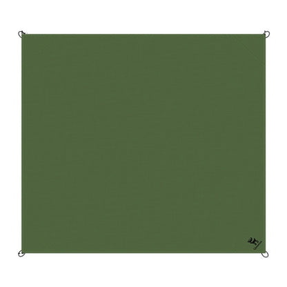 QUNATURE 600073 Portable Outdoor Picnic Blanket 210T Polyester Taffeta Ground Mat with 4 Stakes and Storage Bag