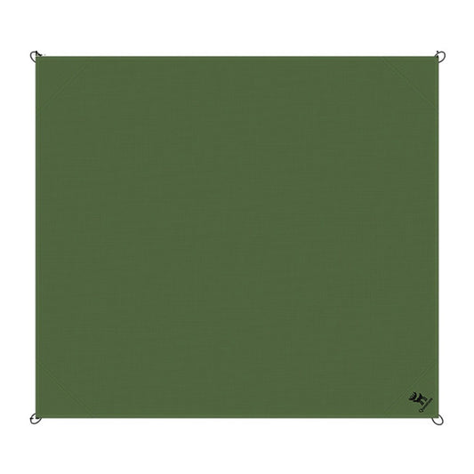 QUNATURE 600073 Portable Outdoor Picnic Blanket 210T Polyester Taffeta Ground Mat with 4 Stakes and Storage Bag