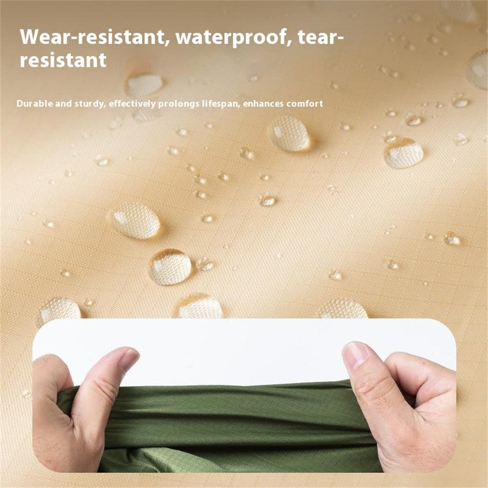 QUNATURE 600073 Portable Outdoor Picnic Blanket 210T Polyester Taffeta Ground Mat with 4 Stakes and Storage Bag