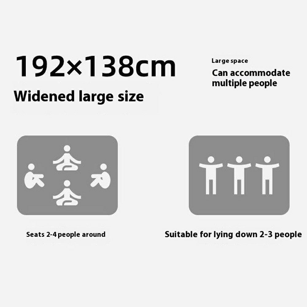 H348 192 x 138cm Waterproof Picnic Blanket Oxford Cloth Folding Camping Mat for Outdoor Beach