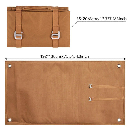 H348 192 x 138cm Waterproof Picnic Blanket Oxford Cloth Folding Camping Mat for Outdoor Beach