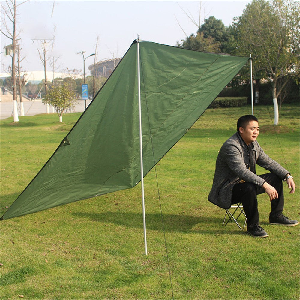 AOTU 220x150cm Portable Moisture-proof Picnic Mat 420D Oxford Cloth Camping Lawn Mat Carpet with Ground Nail