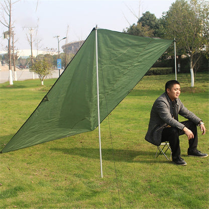 AOTU 220x150cm Portable Moisture-proof Picnic Mat 420D Oxford Cloth Camping Lawn Mat Carpet with Ground Nail