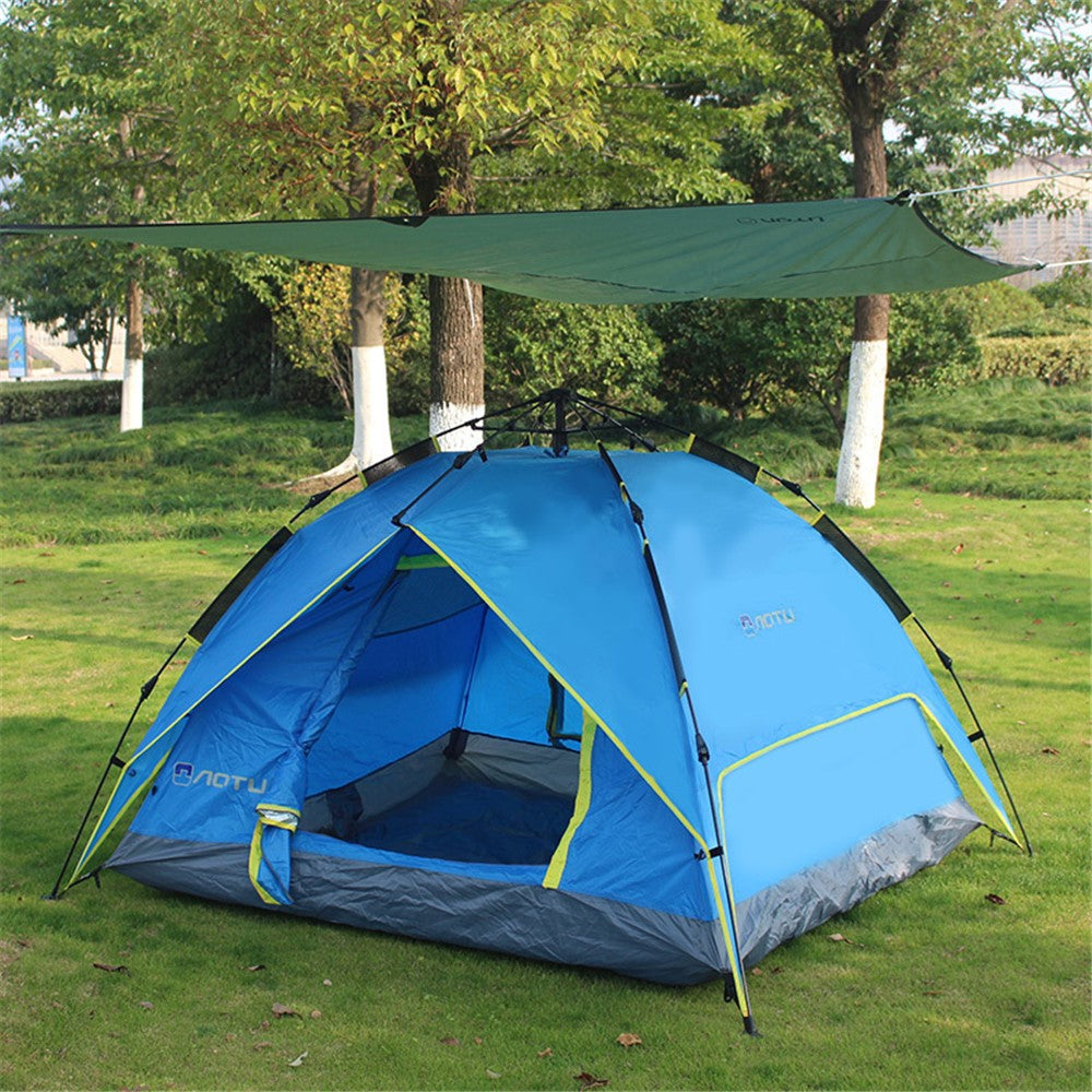 AOTU 240x220cm Portable 420D Oxford Cloth Moisture-proof Picnic Mat Outdoor Camping Carpet with Ground Nail