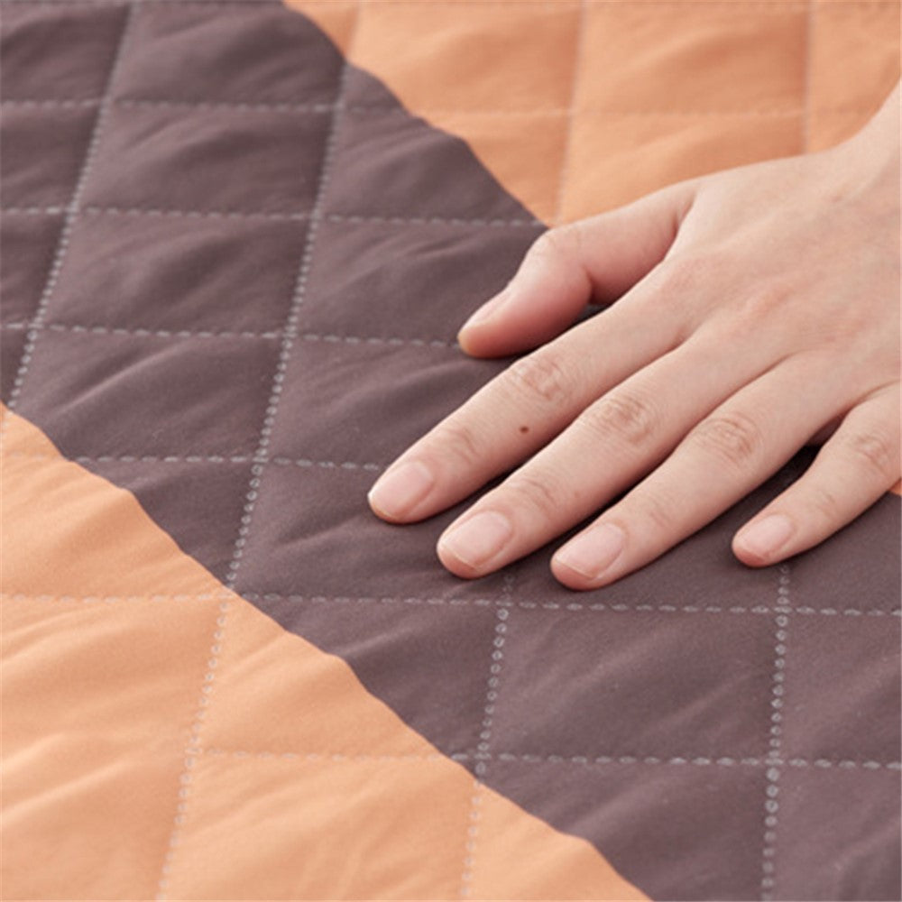 200cm Round Moisture-proof Picnic Mat Outdoor Camping Carpet with Webbing Strap