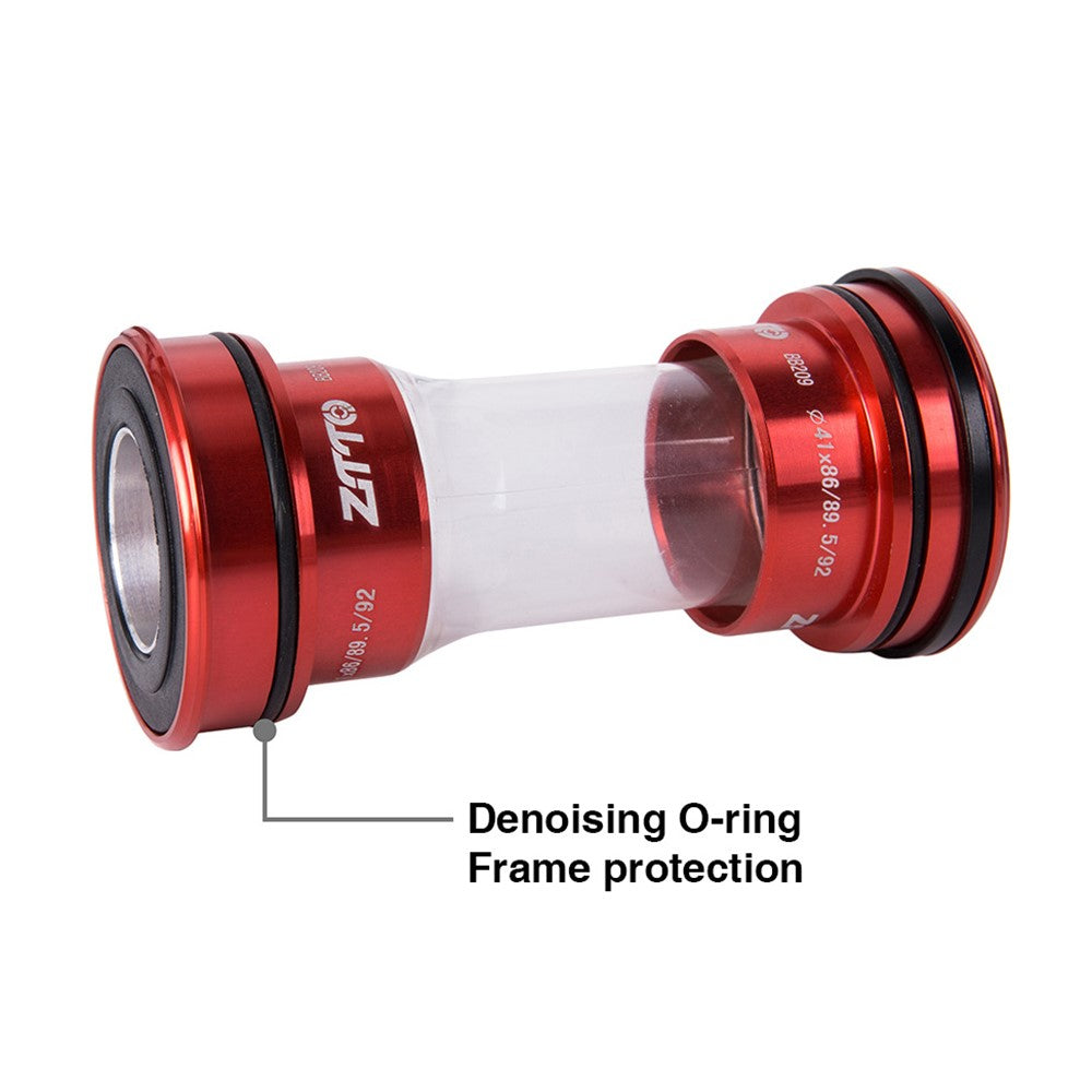 ZTTO BB209 Bike Press-In Bottom Bracket Acrylic+Aluminum Alloy Bearing Bottom Bracket Threaded BB