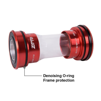 ZTTO BB209 Bike Press-In Bottom Bracket Acrylic+Aluminum Alloy Bearing Bottom Bracket Threaded BB