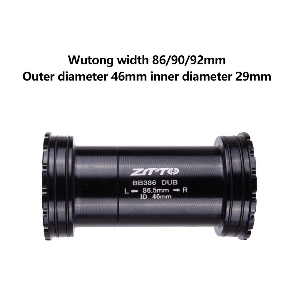 ZTTO BB386 Aluminum Alloy Bicycle Bottom Bracket for BB386EVO / PF30 68 / 73 / 86mm 46mm Frame Shell