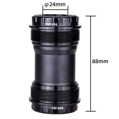 ZTTO T47 24mm Inner Diameter Aluminum Alloy Threaded Bearing Bike Bottom Bracket