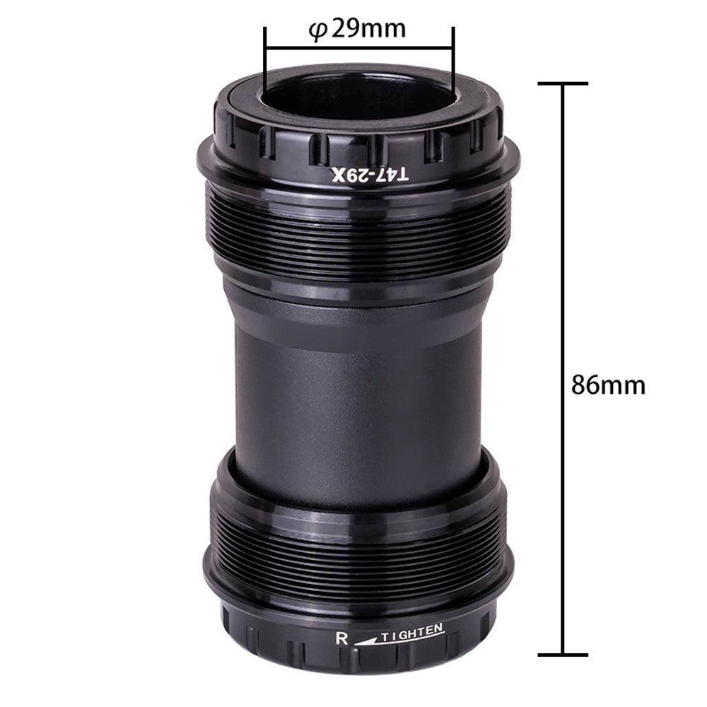 ZTTO T47-29 Road Bike Aluminum Alloy Threaded Bearing Bottom Bracket, Inner Diameter: 29mm
