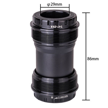 ZTTO T47-29 Road Bike Aluminum Alloy Threaded Bearing Bottom Bracket, Inner Diameter: 29mm