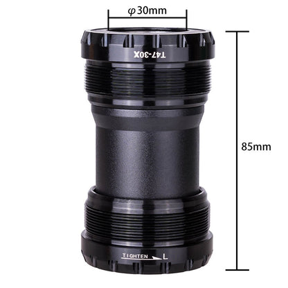 ZTTO T47-30 Aluminum Alloy Road Bike 30mm Inner Diameter Threaded Bearing Bottom Bracket