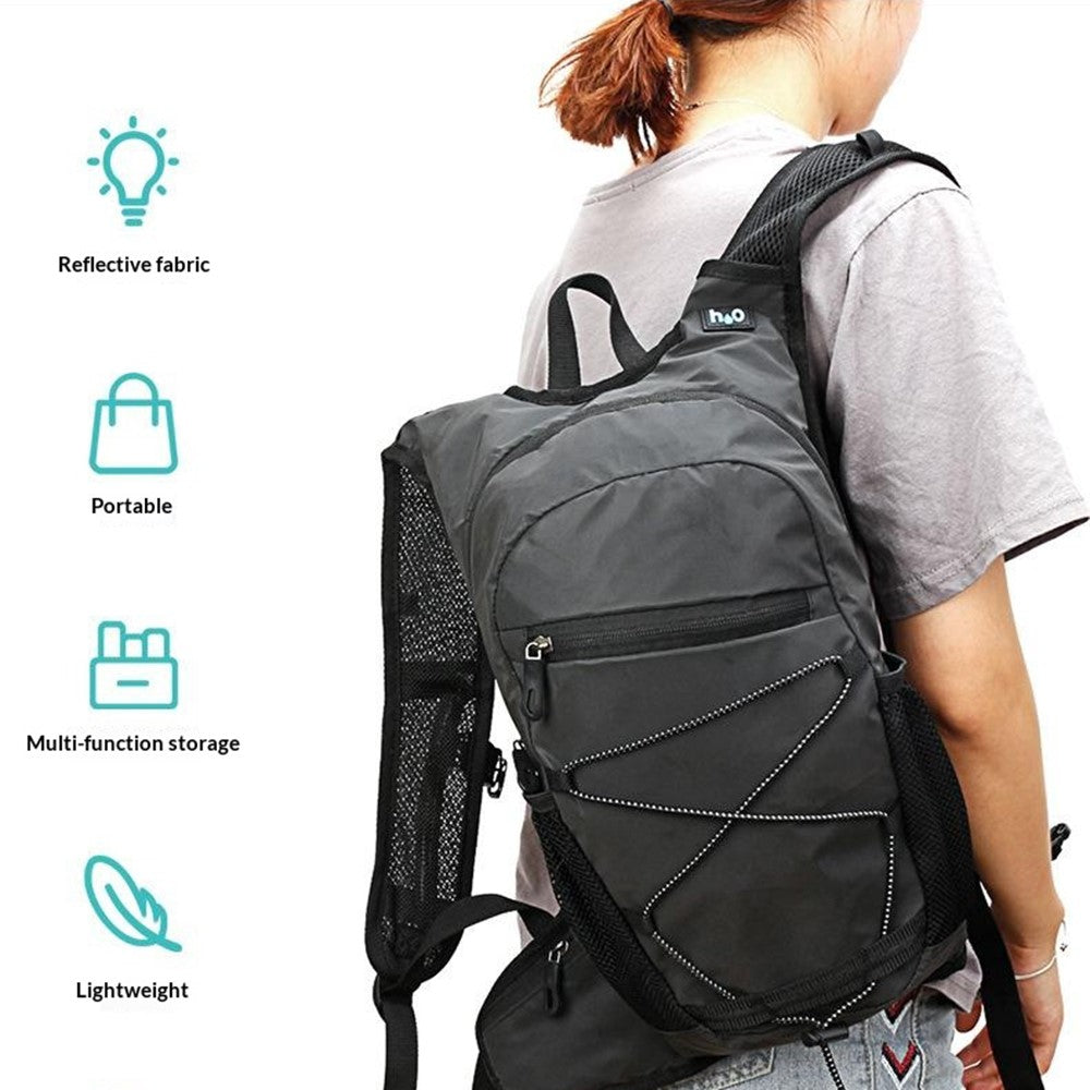 Running Cycling Backpack Reflective Lightweight Outdoor Sports Pack Water Bladder Compatible