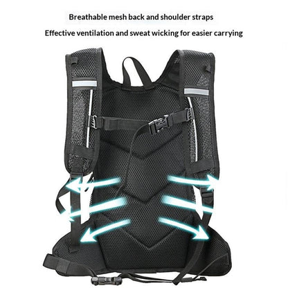 Running Cycling Backpack Reflective Lightweight Outdoor Sports Pack Water Bladder Compatible