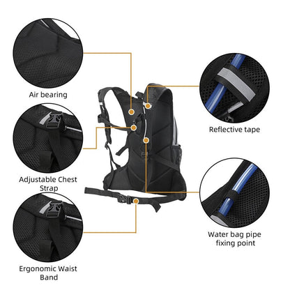 Running Cycling Backpack Reflective Lightweight Outdoor Sports Pack Water Bladder Compatible