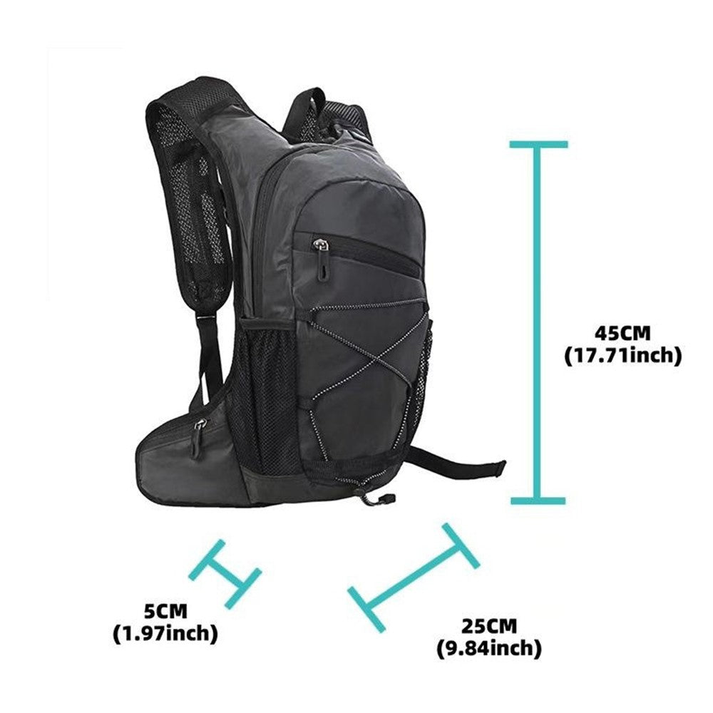 Running Cycling Backpack Reflective Lightweight Outdoor Sports Pack Water Bladder Compatible