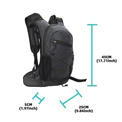 Running Cycling Backpack Reflective Lightweight Outdoor Sports Pack Water Bladder Compatible
