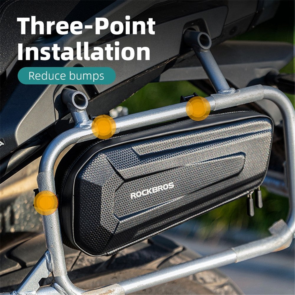 ROCKBROS Motorbike Hard Shell Phone Tools Storage Bag Anti-splash Motorcycle Triangle Bag