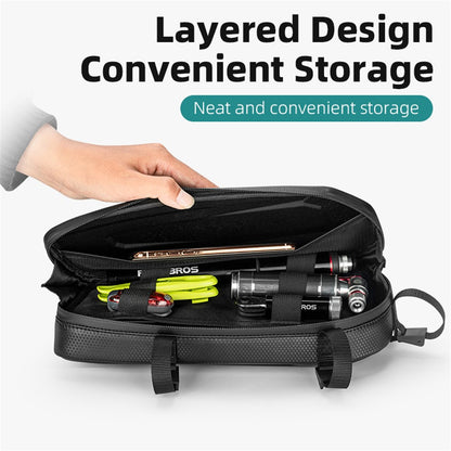 ROCKBROS Motorbike Hard Shell Phone Tools Storage Bag Anti-splash Motorcycle Triangle Bag