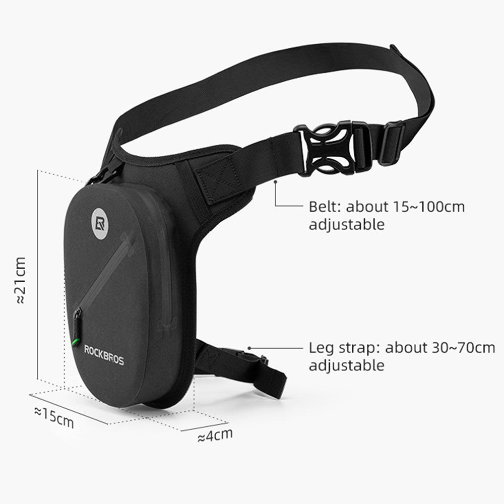 ROCKBROS AS-081 Motorcycle Rider Fanny Pack Waterproof Motorbike Riding Reflective Leg Waist Bag