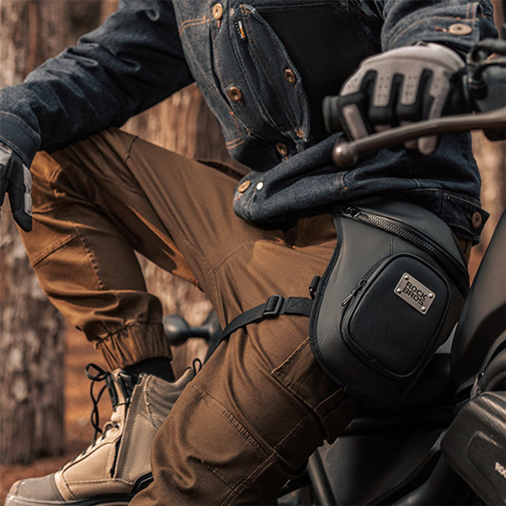 ROCKBROS MTB001 Polyester+PU+EVA Waist Bag Fanny Pack Crossbody Bag Thigh Leg Hip Holster Purse for Cycling