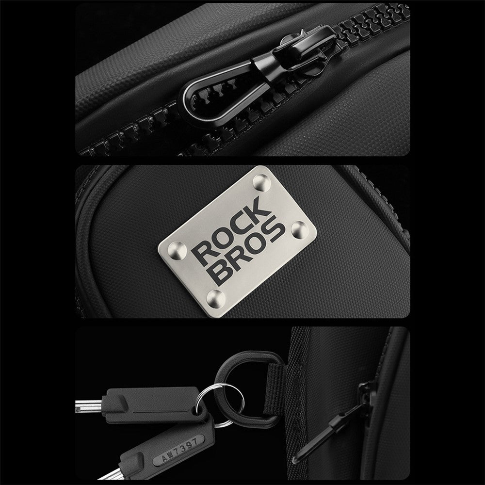 ROCKBROS MTB001 Polyester+PU+EVA Waist Bag Fanny Pack Crossbody Bag Thigh Leg Hip Holster Purse for Cycling