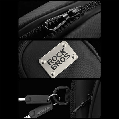 ROCKBROS MTB001 Polyester+PU+EVA Waist Bag Fanny Pack Crossbody Bag Thigh Leg Hip Holster Purse for Cycling