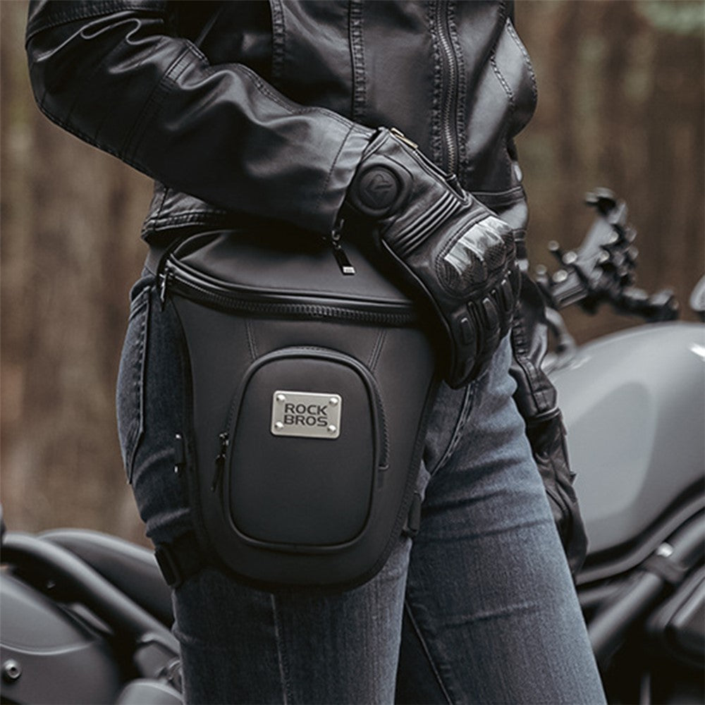 ROCKBROS MTB001 Polyester+PU+EVA Waist Bag Fanny Pack Crossbody Bag Thigh Leg Hip Holster Purse for Cycling