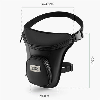 ROCKBROS MTB001 Polyester+PU+EVA Waist Bag Fanny Pack Crossbody Bag Thigh Leg Hip Holster Purse for Cycling