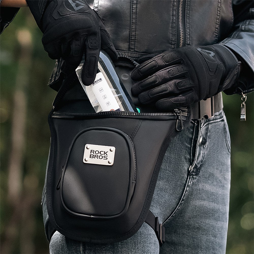 ROCKBROS MTB001 Polyester+PU+EVA Waist Bag Fanny Pack Crossbody Bag Thigh Leg Hip Holster Purse for Cycling