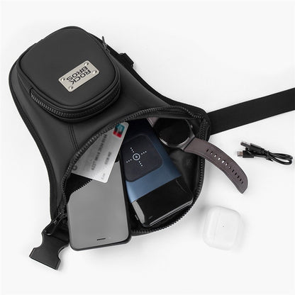 ROCKBROS MTB001 Polyester+PU+EVA Waist Bag Fanny Pack Crossbody Bag Thigh Leg Hip Holster Purse for Cycling