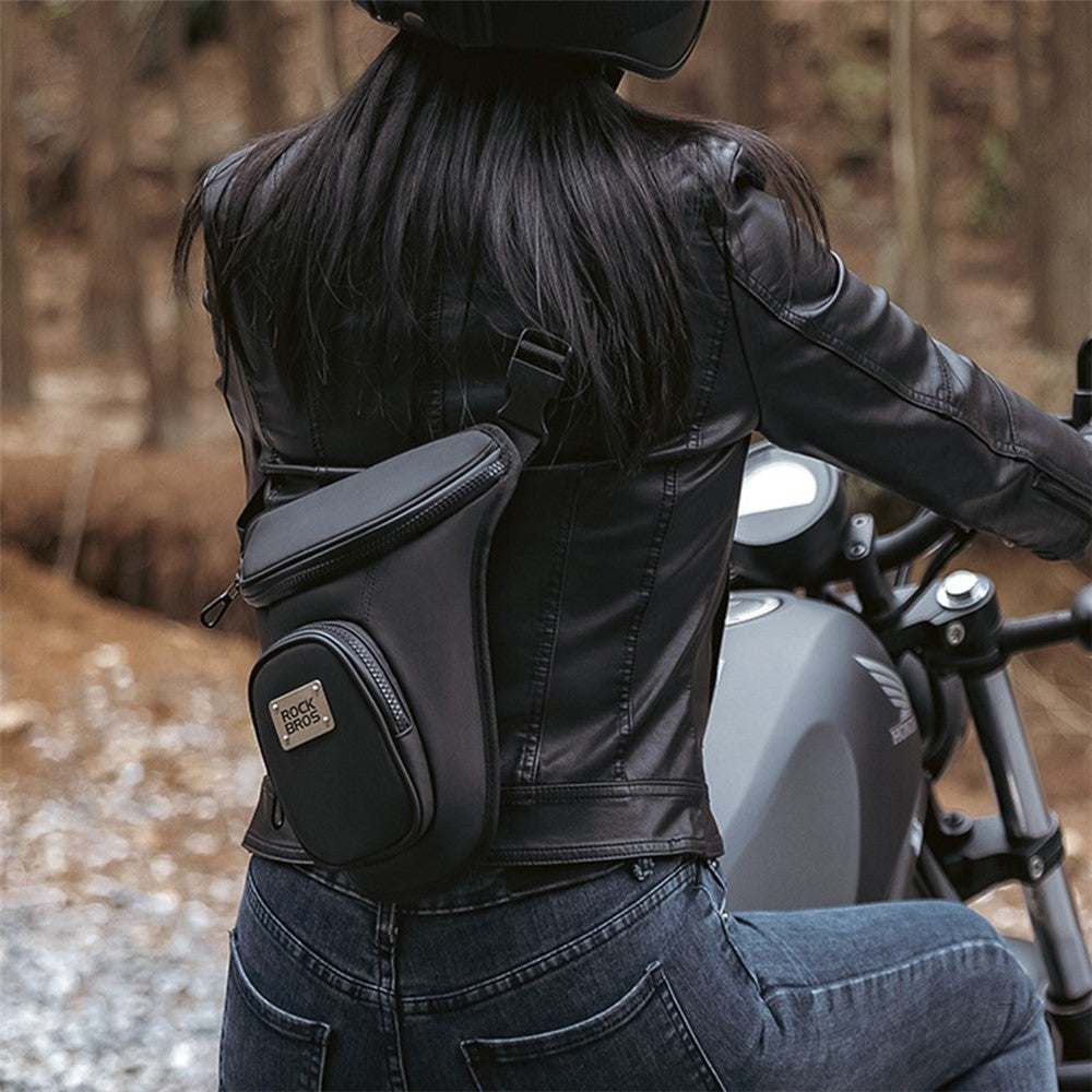 ROCKBROS MTB001 Polyester+PU+EVA Waist Bag Fanny Pack Crossbody Bag Thigh Leg Hip Holster Purse for Cycling