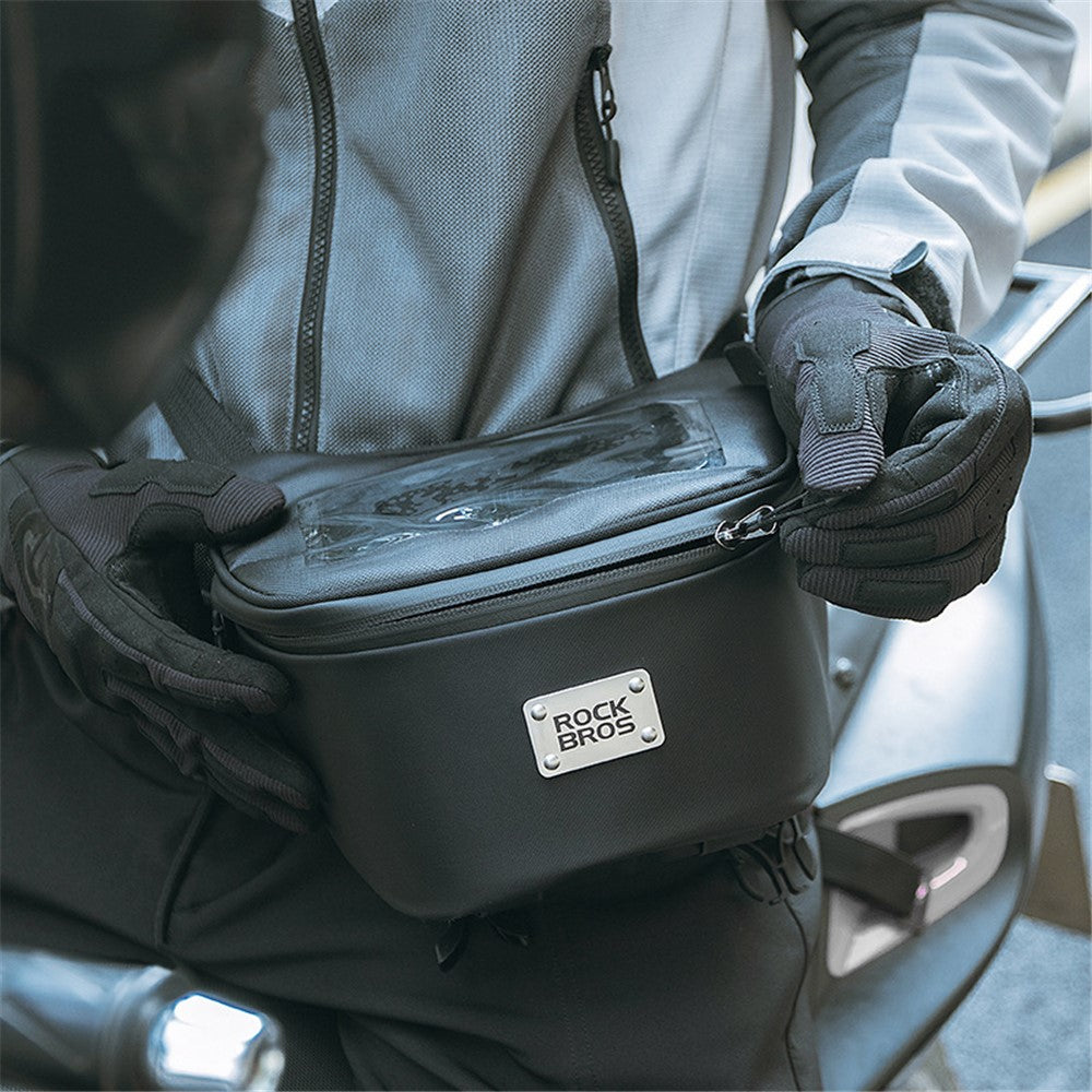 ROCKBROS B113 Scooter Waterproof Touch Screen Front Bag Mobile Phone Bag Electric Motorcycle Hanging Bag