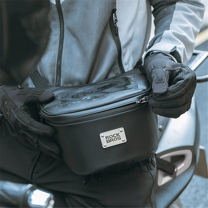 ROCKBROS B113 Scooter Waterproof Touch Screen Front Bag Mobile Phone Bag Electric Motorcycle Hanging Bag