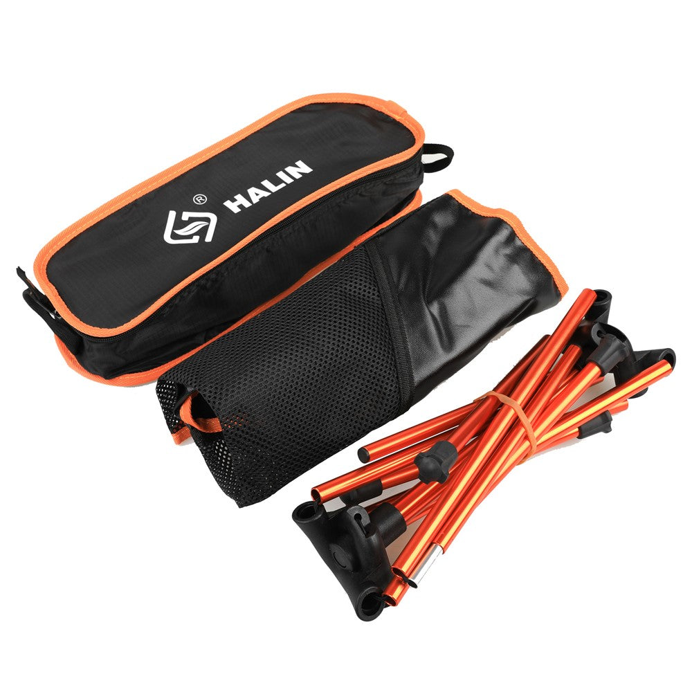 HALIN HS-334 Portable Folding Chair Aluminum Alloy Pole 1200D Oxford Cloth Camping Backrest Chair