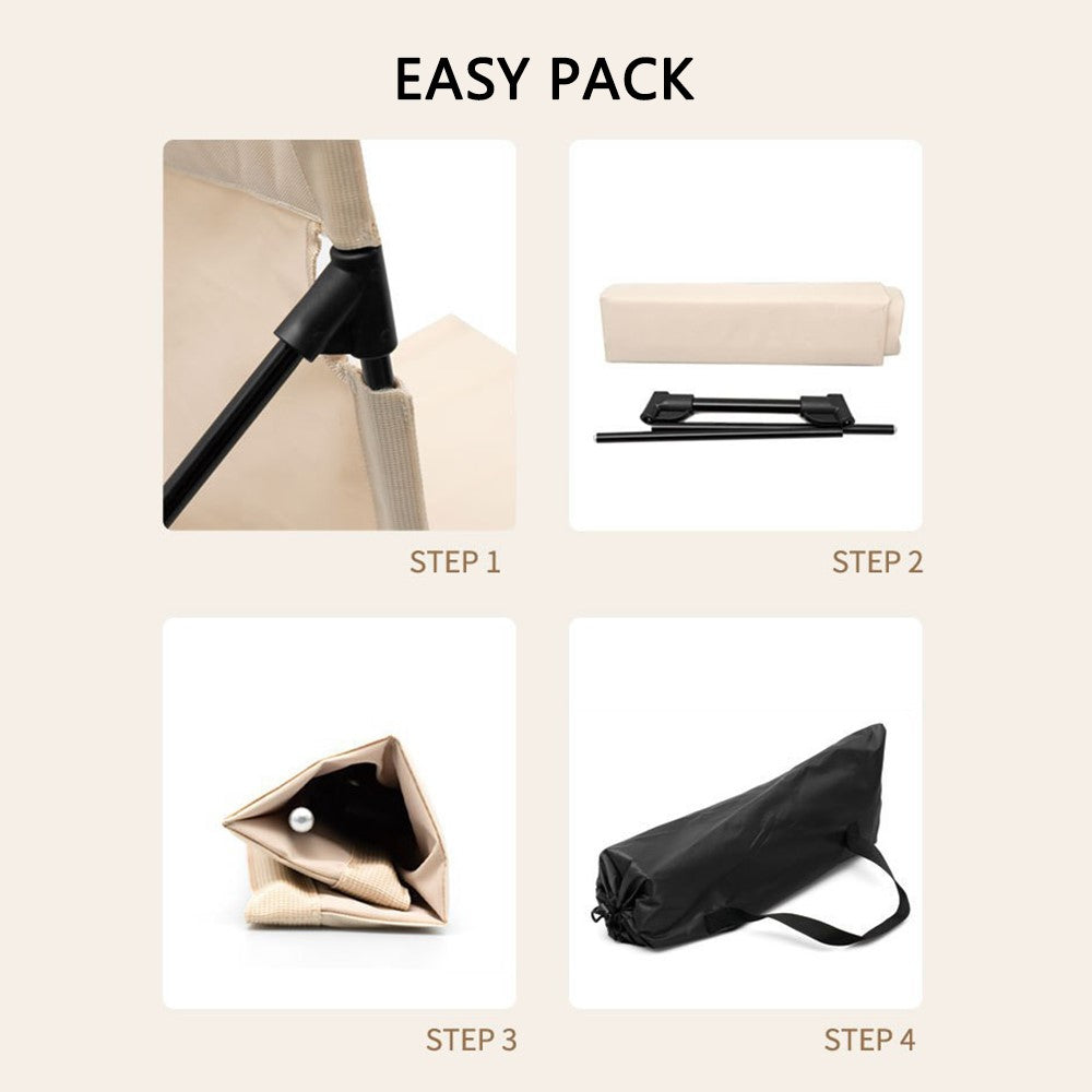 AOTU Foldable Camping Chair Outdoor Garden Park Lazy Chair Beach Backrest Chair