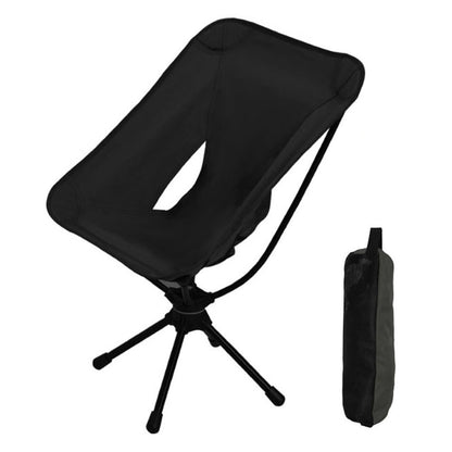 HALIN Outdoor Folding Chair 360 Degree Rotation Portable Moon Chair for Camping Hiking Fishing