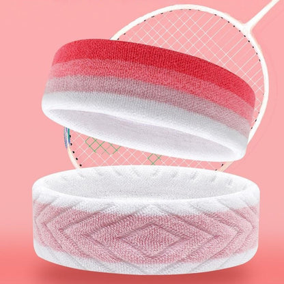 Sports Headband Sweat Absorbing Unisex Hair Band 19x5cm for Running Fitness Yoga Face Washing