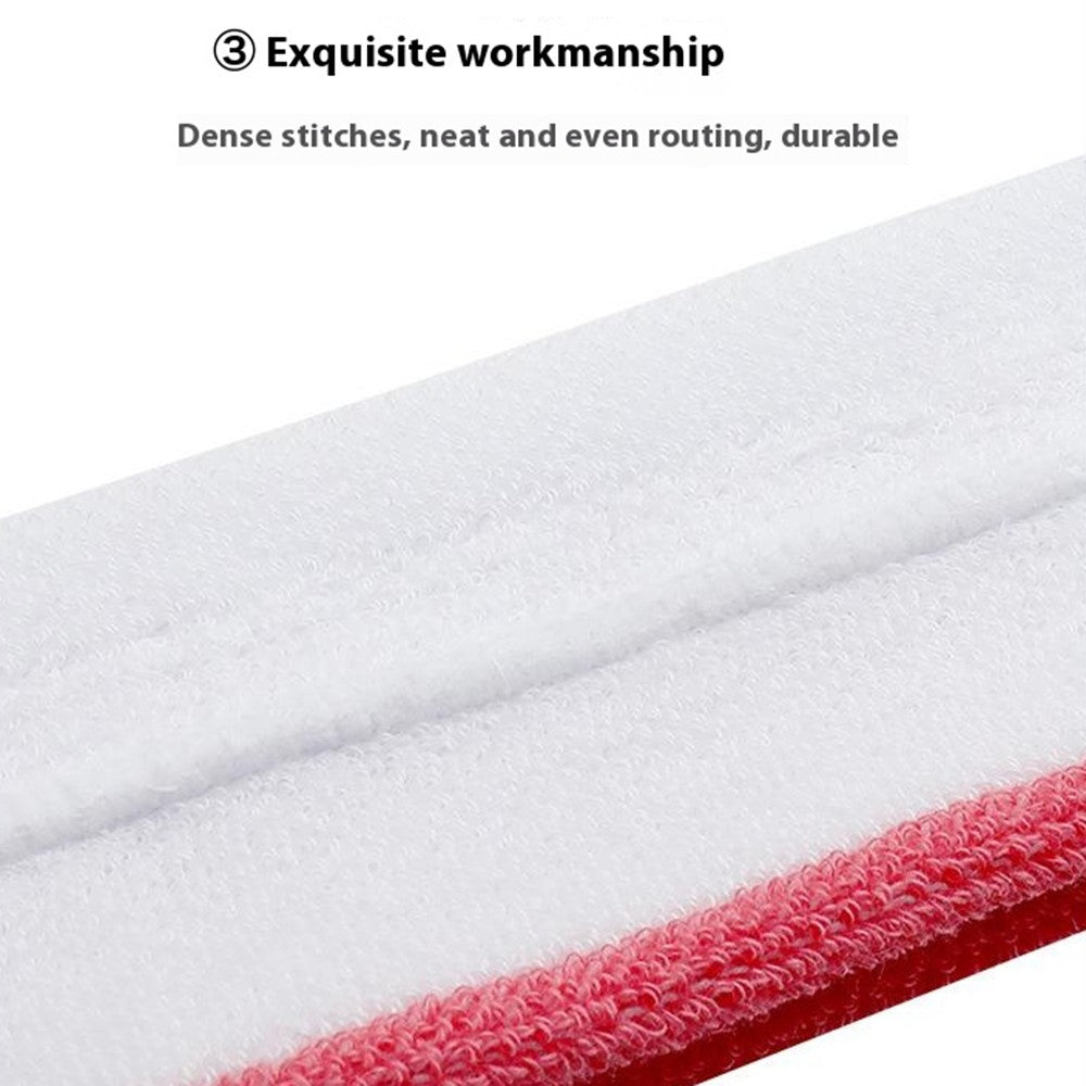Sports Headband Sweat Absorbing Unisex Hair Band 19x5cm for Running Fitness Yoga Face Washing