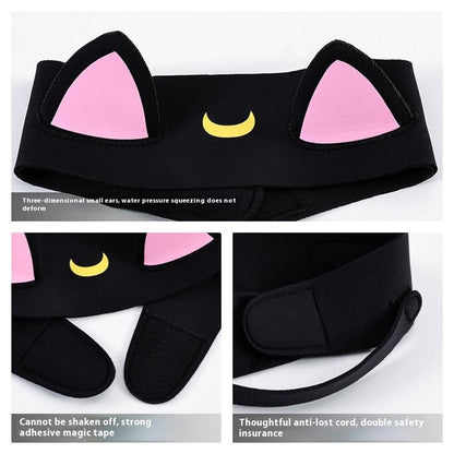 GOLOVEJOY XTJ161 Cat Ear Swimming Headband Women Neoprene Quick Dry Sports Hair Band