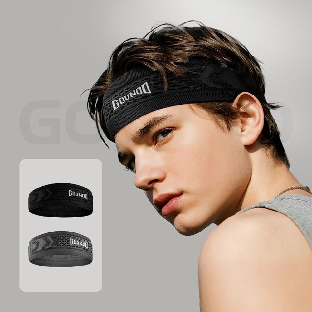 GOUNOD TD001 Sweat Absorbing Fitness Headband Breathable Quick Dry Sports Sweatband for Men Women