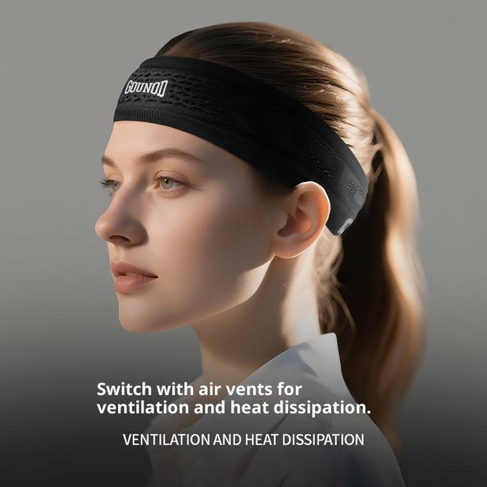 GOUNOD TD001 Sweat Absorbing Fitness Headband Breathable Quick Dry Sports Sweatband for Men Women