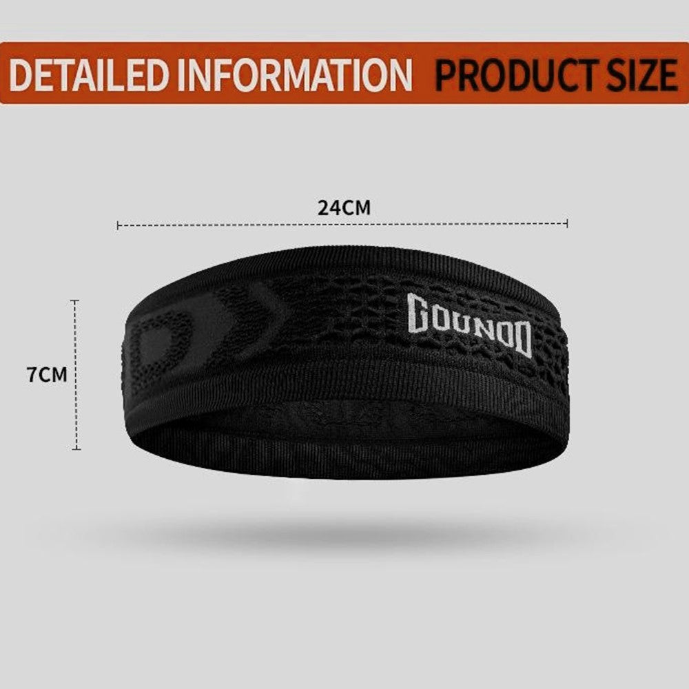 GOUNOD TD001 Sweat Absorbing Fitness Headband Breathable Quick Dry Sports Sweatband for Men Women