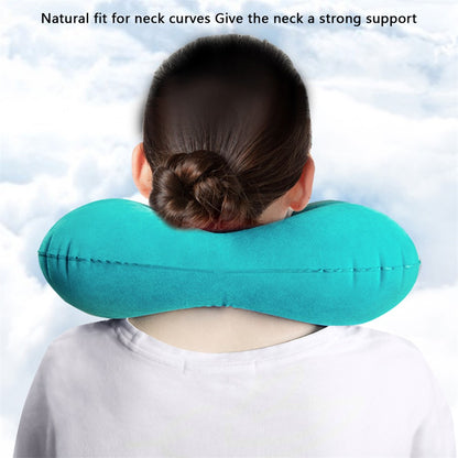 928 Travel Neck Pillow Automatic Inflatable Head Support U-Shaped Ultralight Neck Support for Office Car Rest
