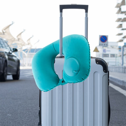928 Travel Neck Pillow Automatic Inflatable Head Support U-Shaped Ultralight Neck Support for Office Car Rest