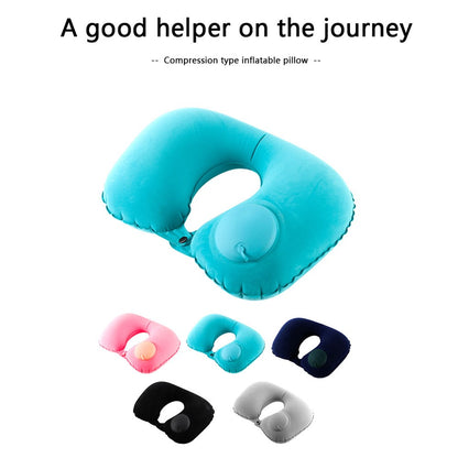 928 Travel Neck Pillow Automatic Inflatable Head Support U-Shaped Ultralight Neck Support for Office Car Rest