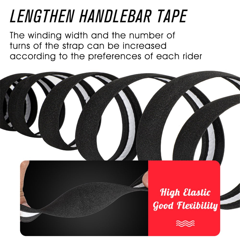 WEST BIKING EVA Foam Self-Adhesive Bike Handlebar Tape Cycling Handle Bar Wraps Tape