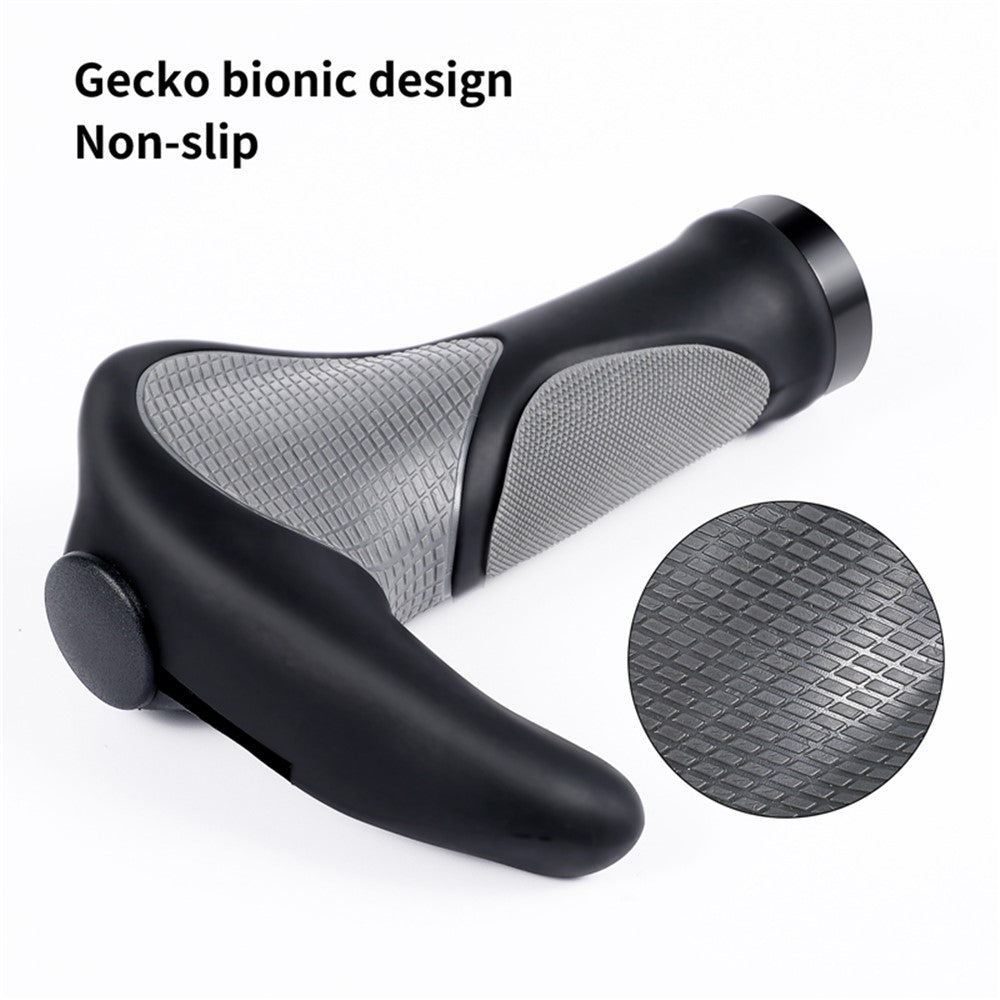 WEST BIKING Mountain Bike Anti-slip Shockproof Horn Shape Handlebar Grip Lock Cover Cycling Accessory